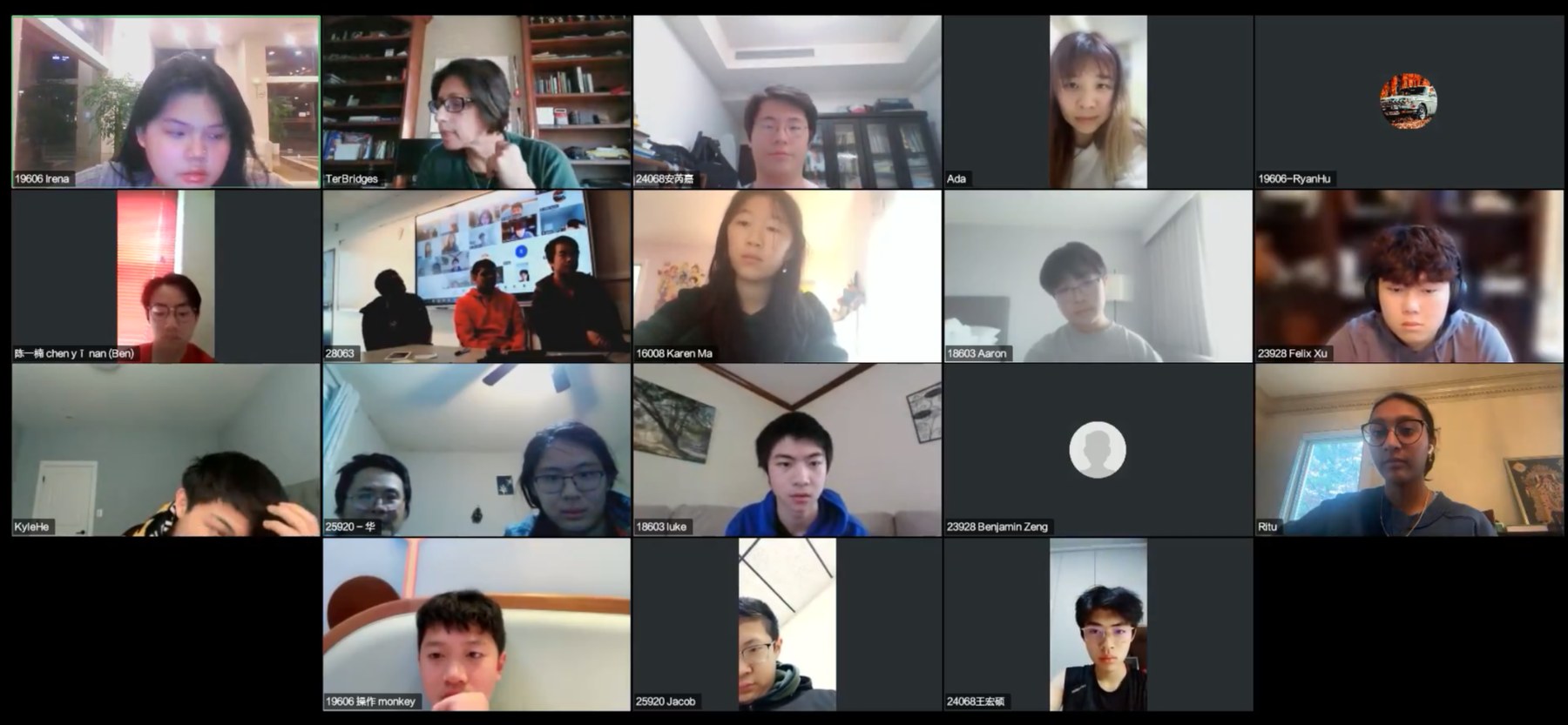 Cheetahs Robotics participating in an international online outreach event with multiple robotics teams